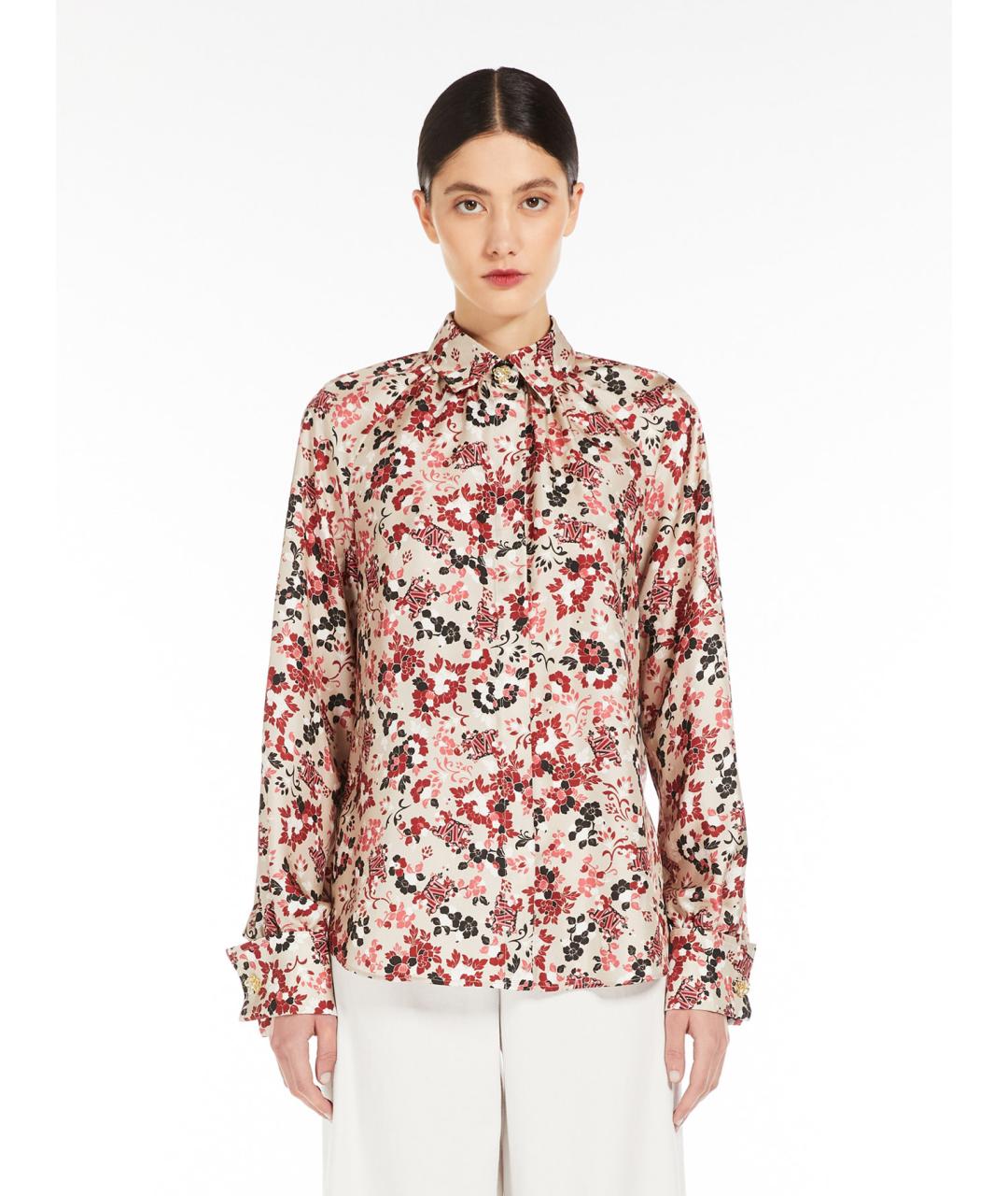 MAX MARA Мульти шелковая рубашка, фото 3