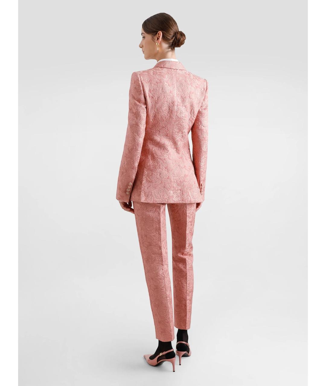 DOLCE&GABBANA Розовый хлопковый жакет/пиджак, фото 4