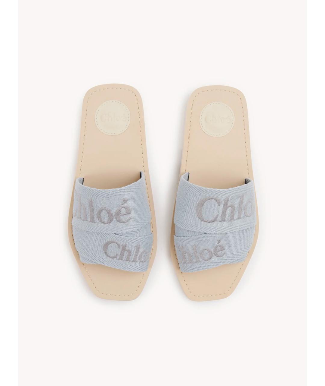 CHLOE Мульти текстильные шлепанцы, фото 3