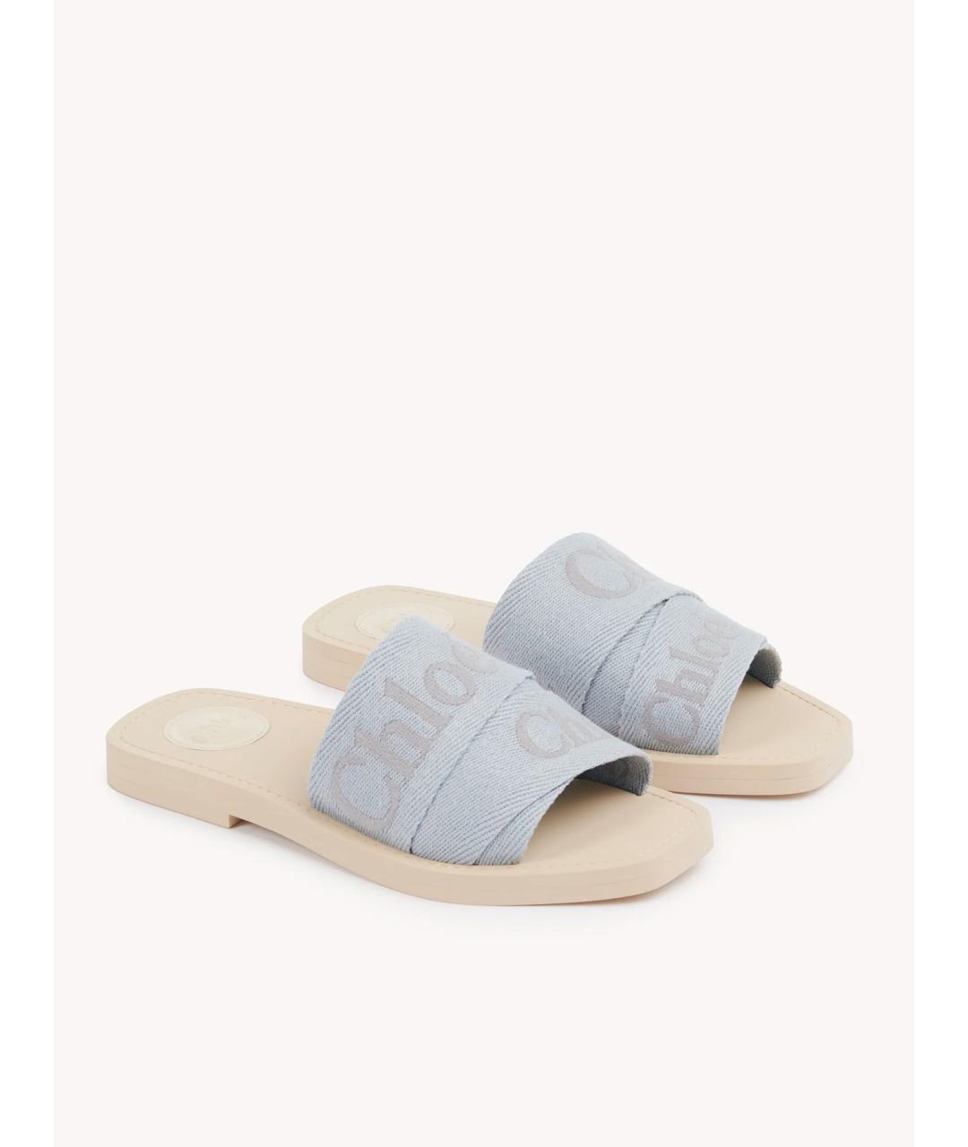 CHLOE Мульти текстильные шлепанцы, фото 2