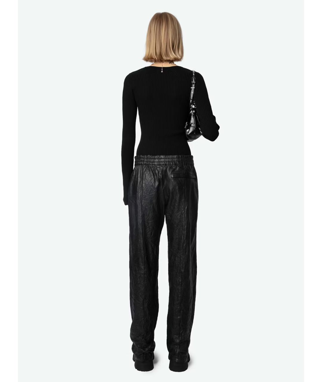 ZADIG & VOLTAIRE Черный шерстяной джемпер / свитер, фото 3