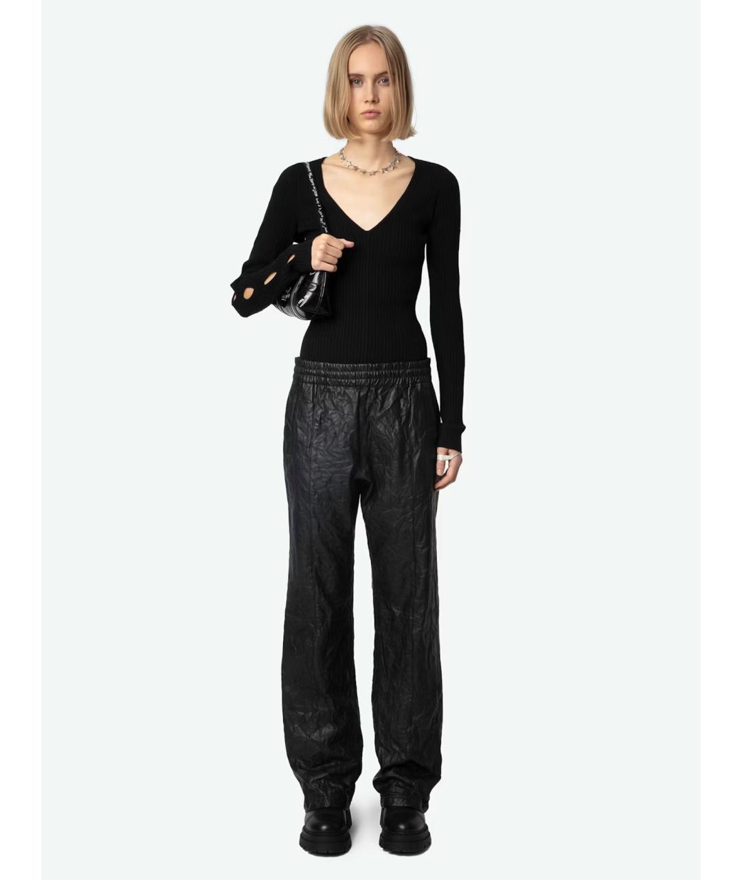 ZADIG & VOLTAIRE Черный шерстяной джемпер / свитер, фото 2