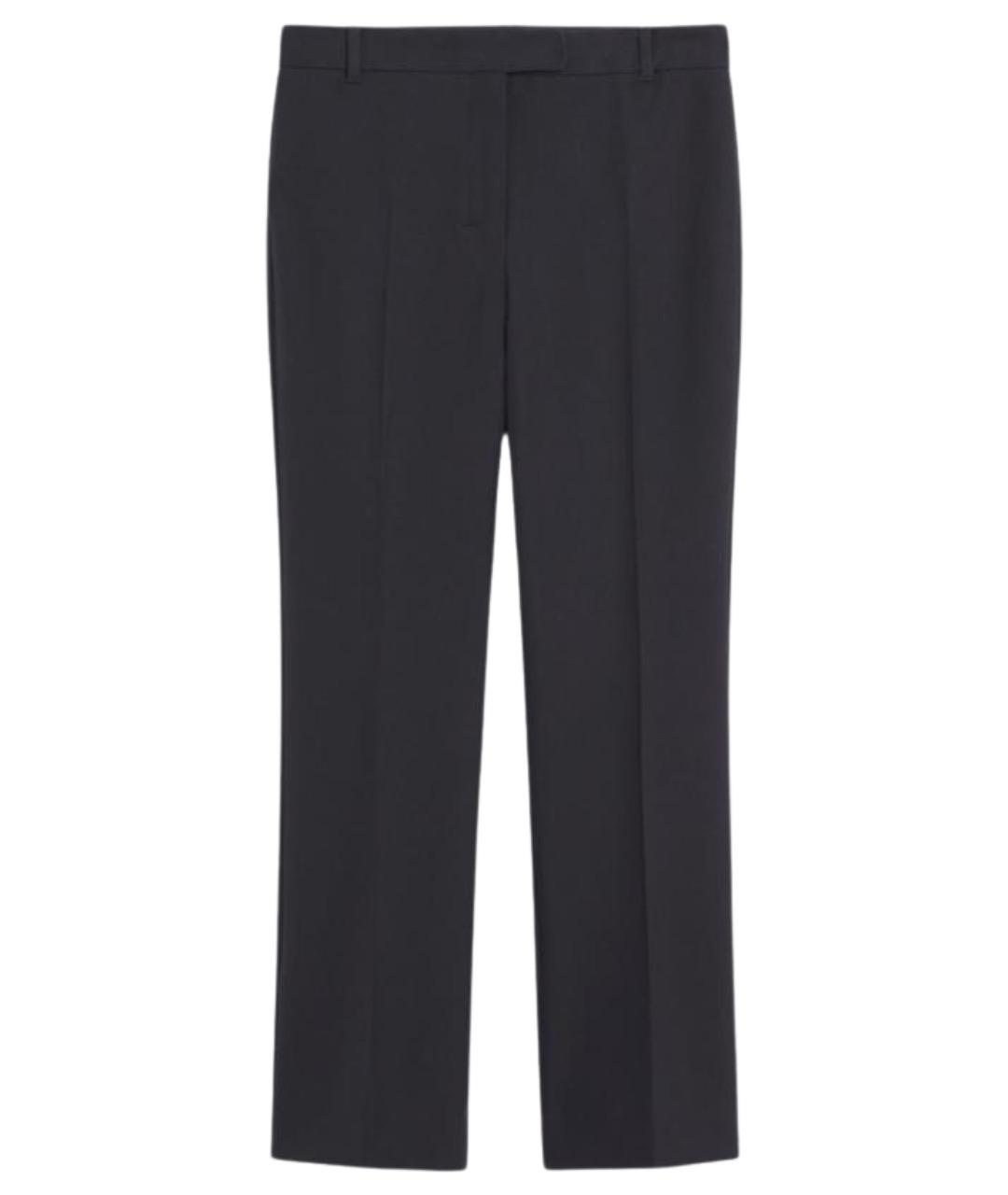'S MAX MARA Черные вискозные прямые брюки, фото 1