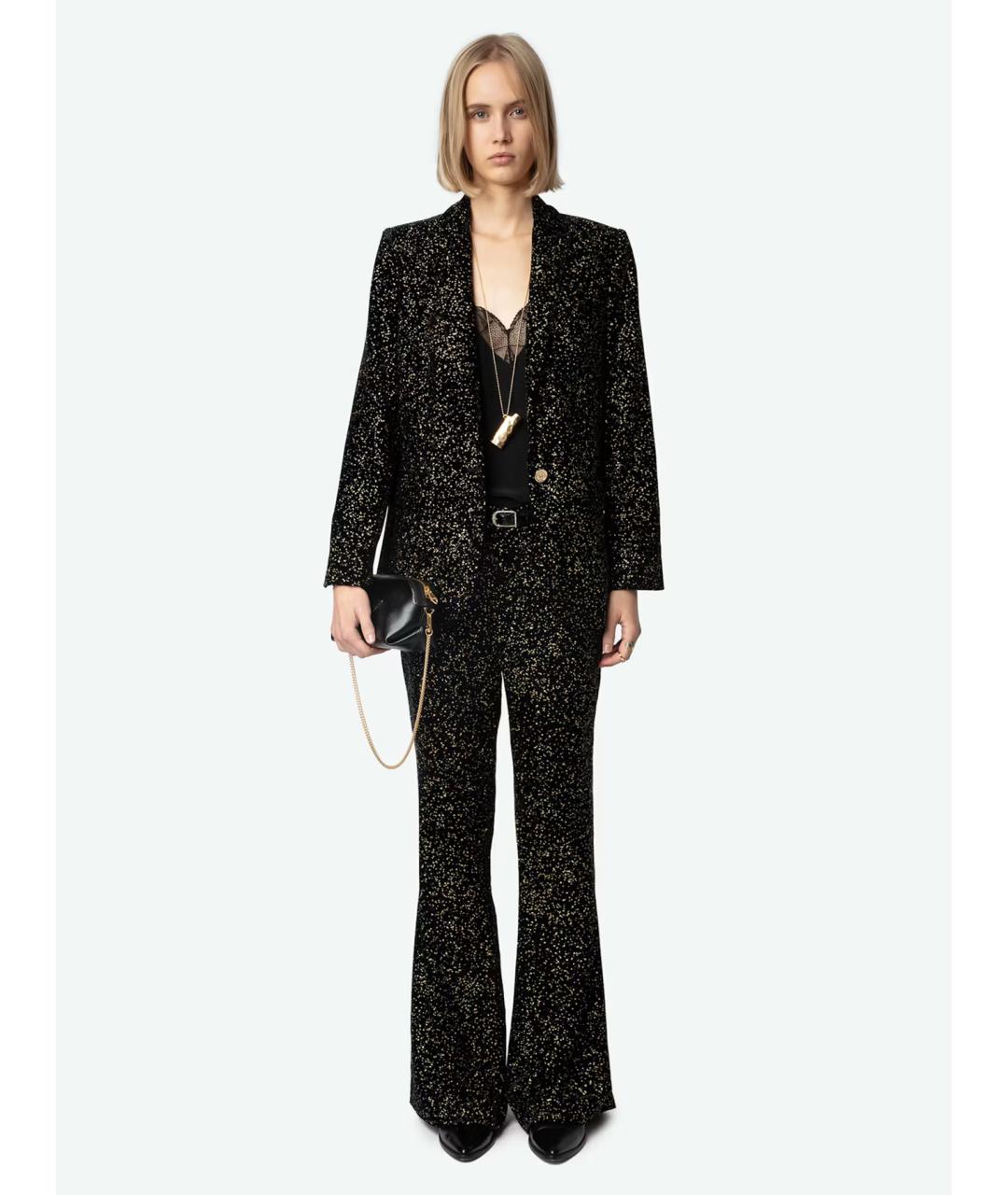 ZADIG & VOLTAIRE Черный вискозный жакет/пиджак, фото 2