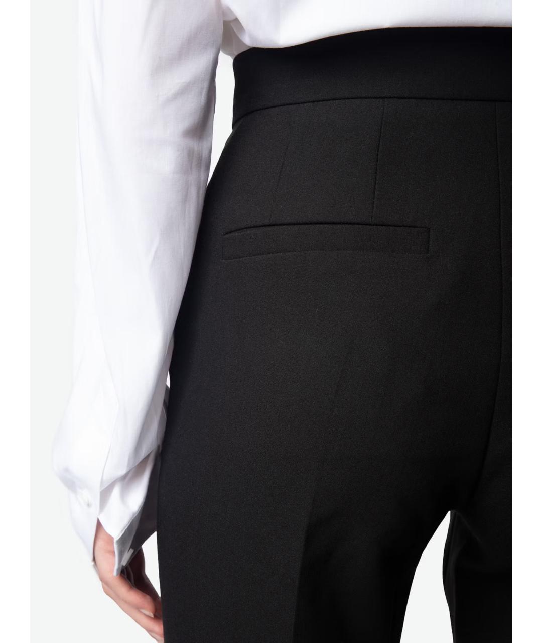 ZADIG & VOLTAIRE Черные полиэстеровые прямые брюки, фото 5
