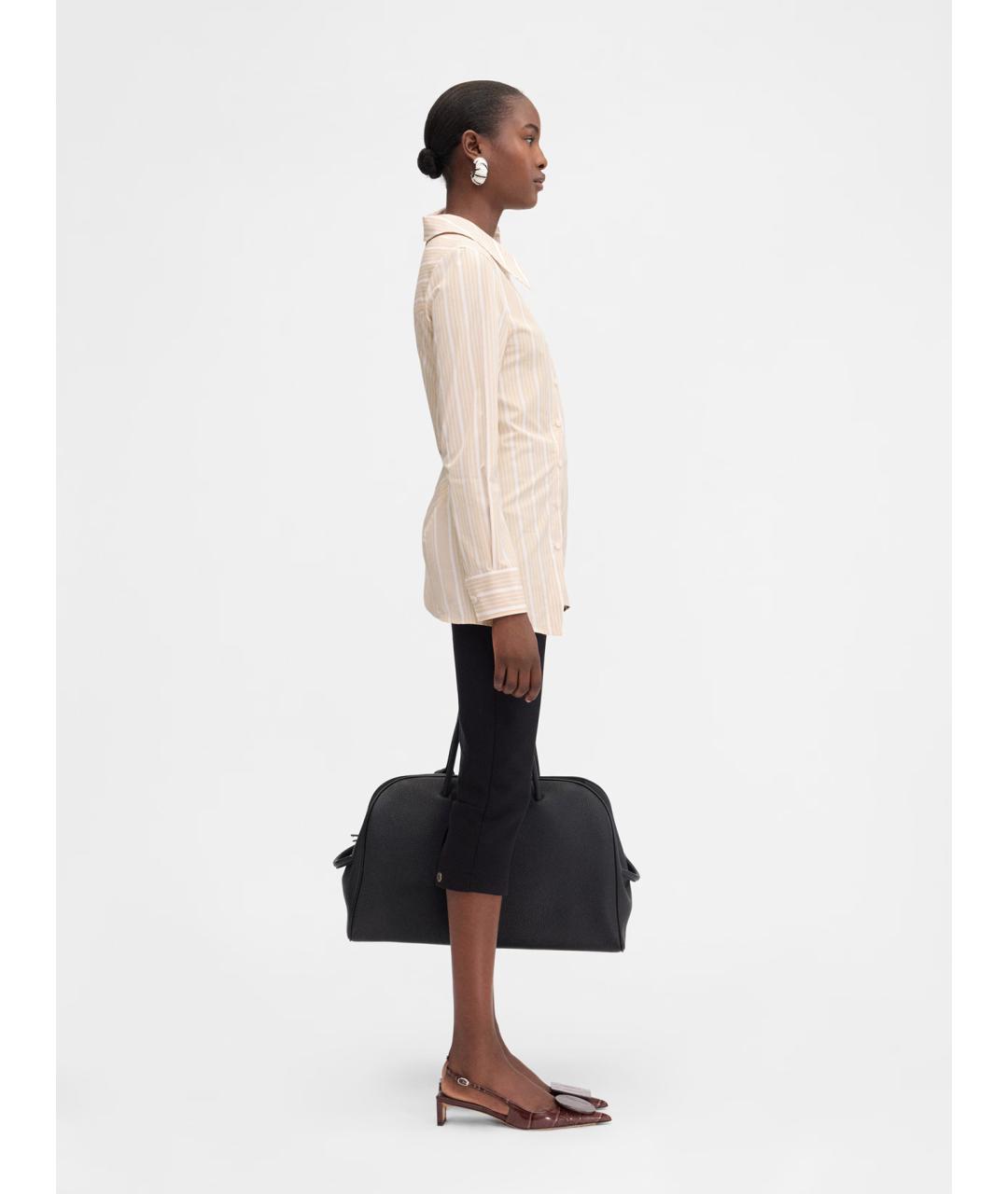 JACQUEMUS Бежевая хлопковая рубашка, фото 3