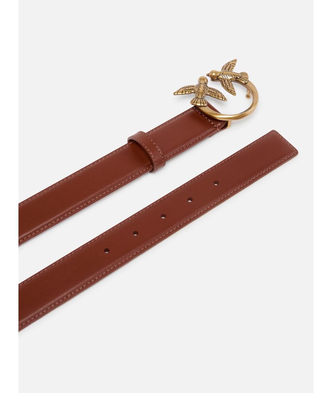 PINKO Красный кожаный ремень, фото 3