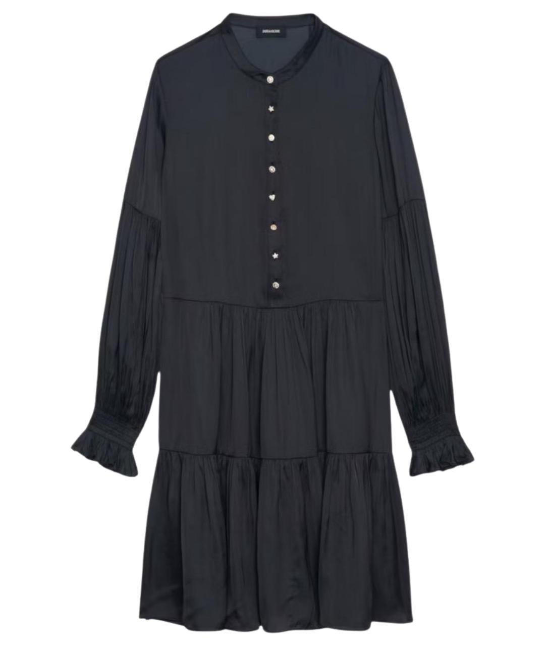 ZADIG & VOLTAIRE Черное полиэстеровое повседневное платье, фото 1