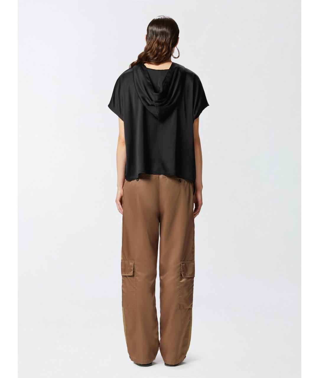 PINKO Черная вискозная блузы, фото 4