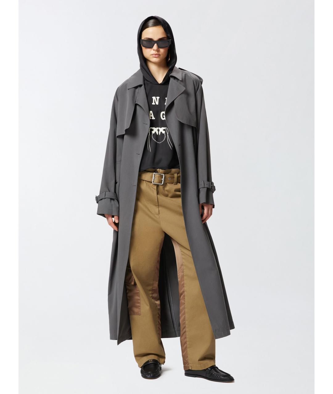 PINKO Черная вискозная блузы, фото 2