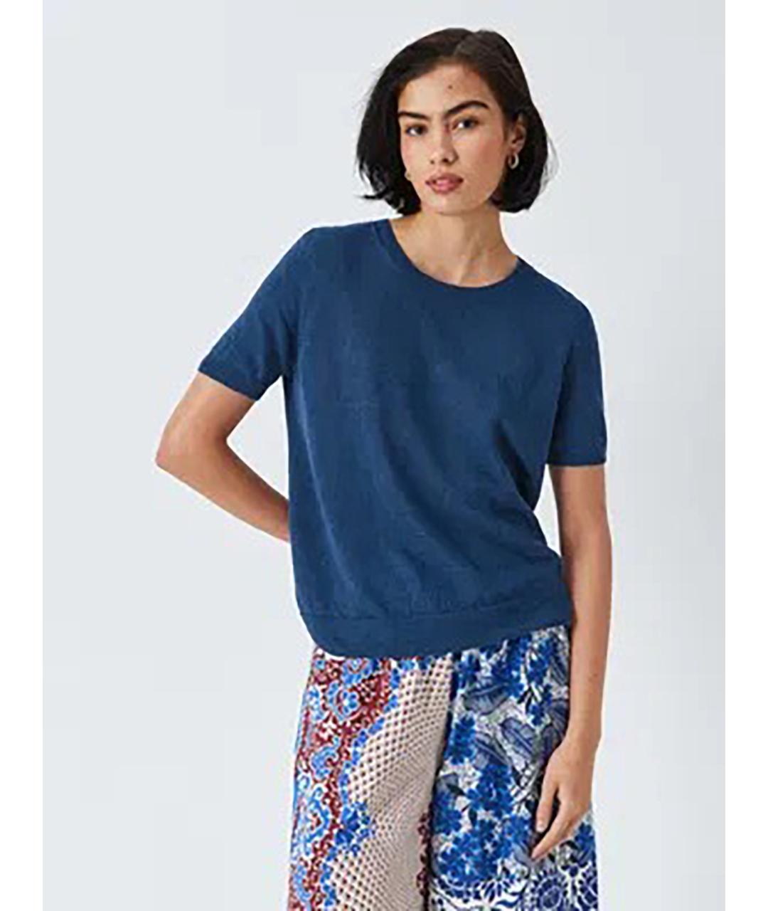 WEEKEND MAX MARA Синий льняной джемпер / свитер, фото 4