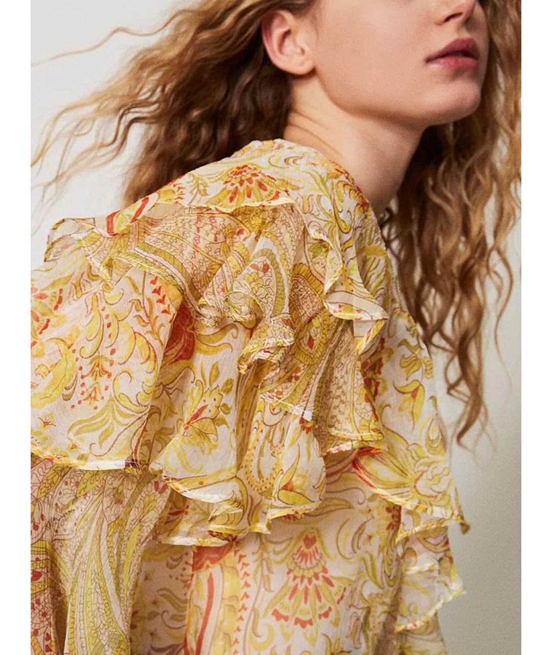 TWIN-SET Мульти шелковая блузы, фото 6