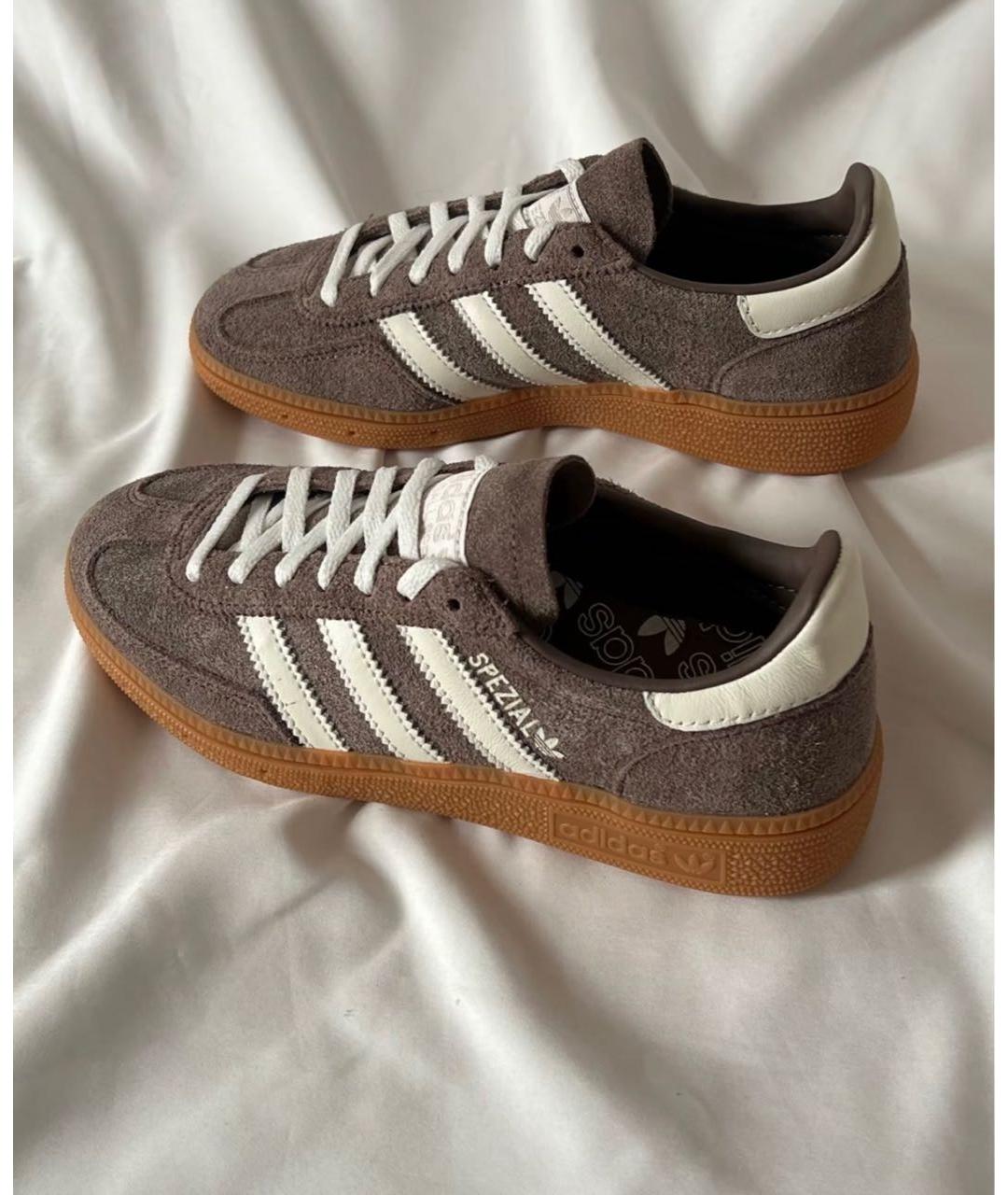 ADIDAS Коричневые замшевые кроссовки, фото 3