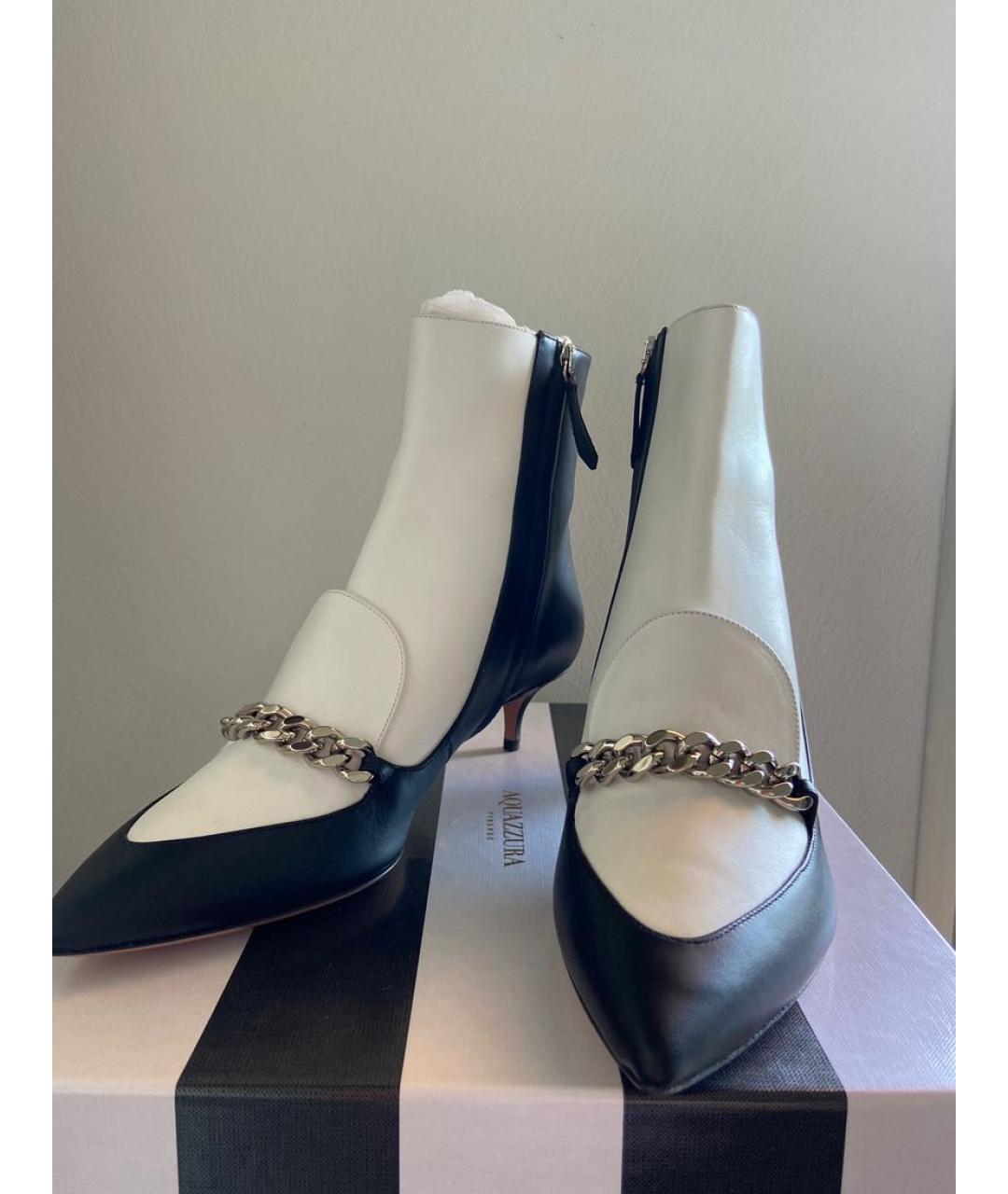 AQUAZZURA Кожаные ботильоны, фото 2