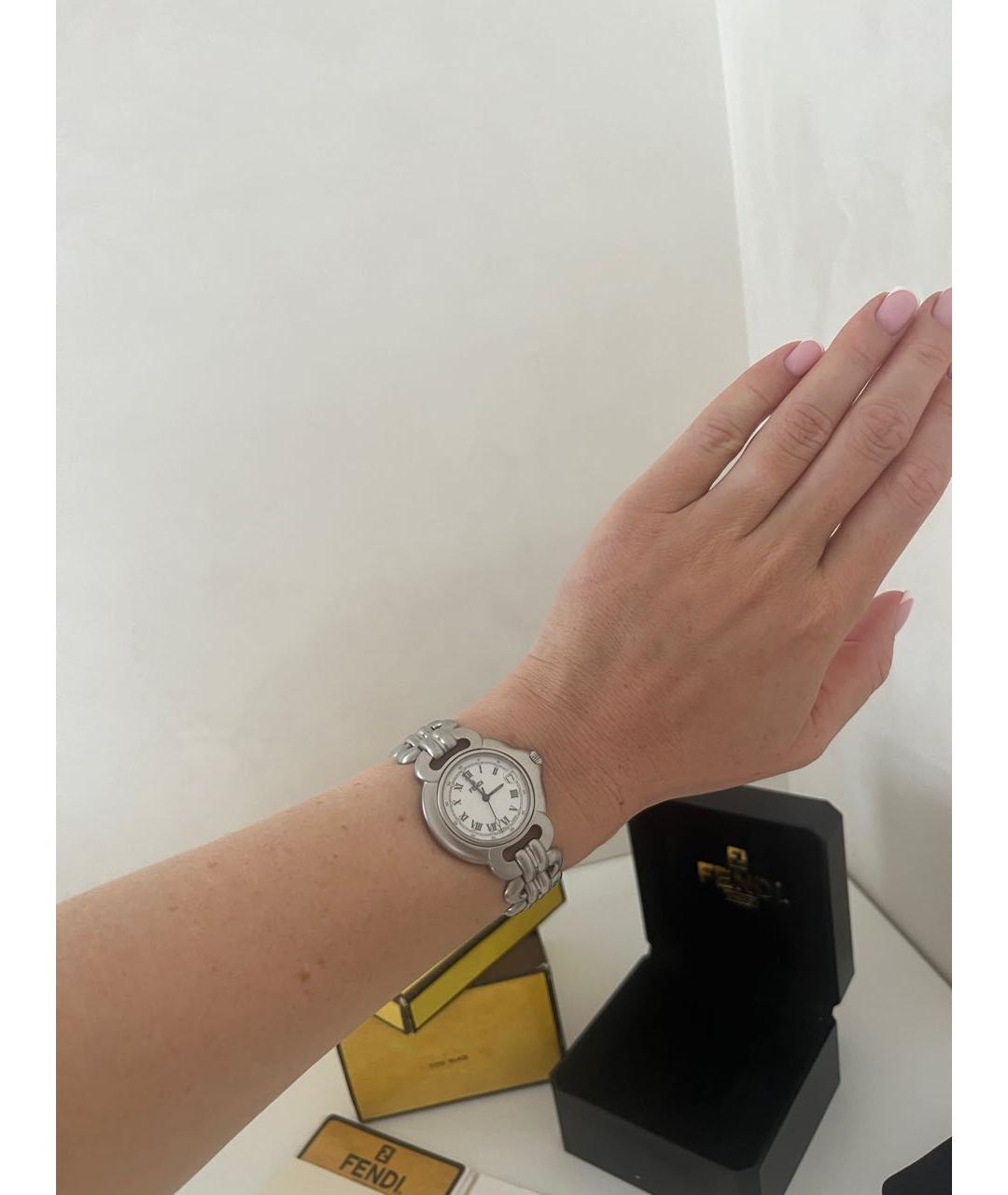 FENDI Серебряные серебряные часы, фото 6