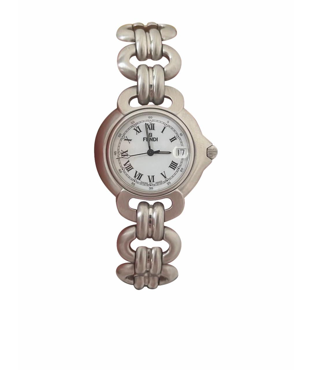 FENDI Серебряные серебряные часы, фото 1