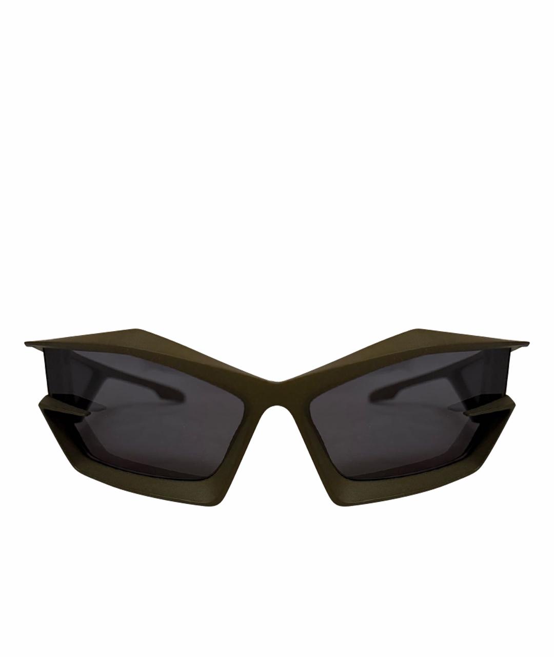 GIVENCHY Хаки пластиковые солнцезащитные очки, фото 1