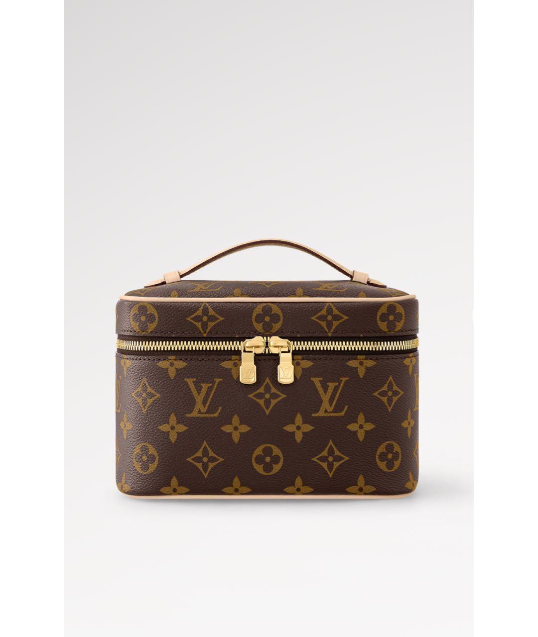 LOUIS VUITTON Коричневая косметичка, фото 5