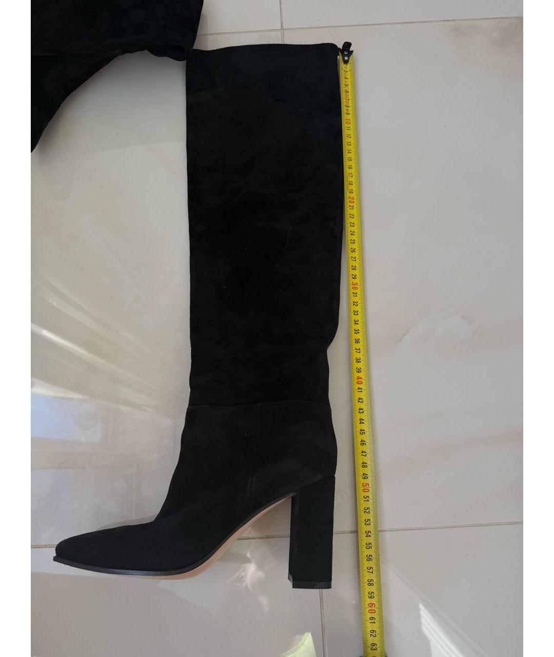GIANVITO ROSSI Черные замшевые сапоги, фото 8