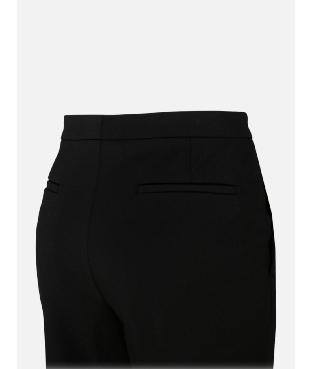 GIVENCHY Черные полиамидовые прямые брюки, фото 3