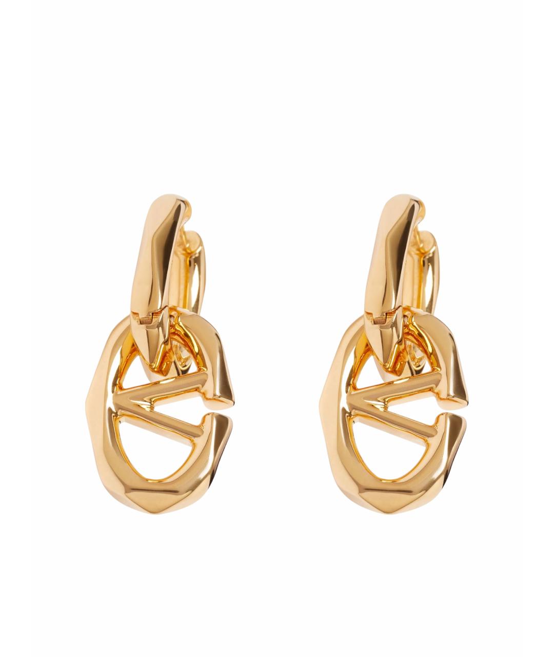 VALENTINO Золотые металлические серьги, фото 1