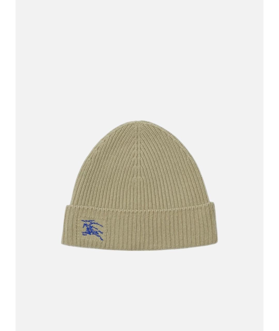 BURBERRY Зеленая кашемировая шапка, фото 1