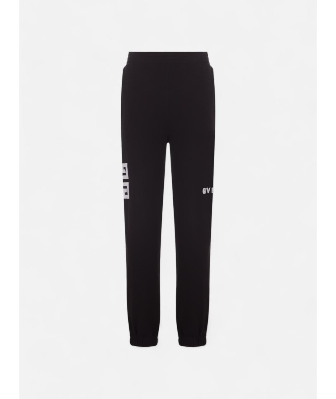 GIVENCHY Черные хлопковые прямые брюки, фото 2