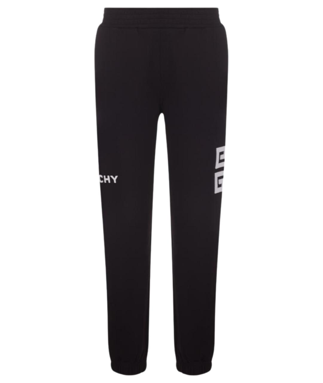 GIVENCHY Черные хлопковые прямые брюки, фото 1