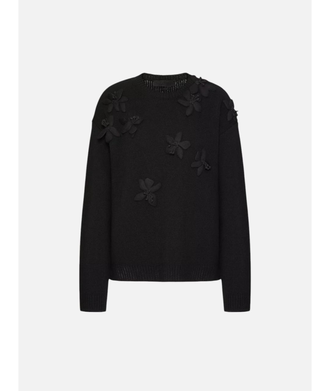 VALENTINO Черный шерстяной джемпер / свитер, фото 5