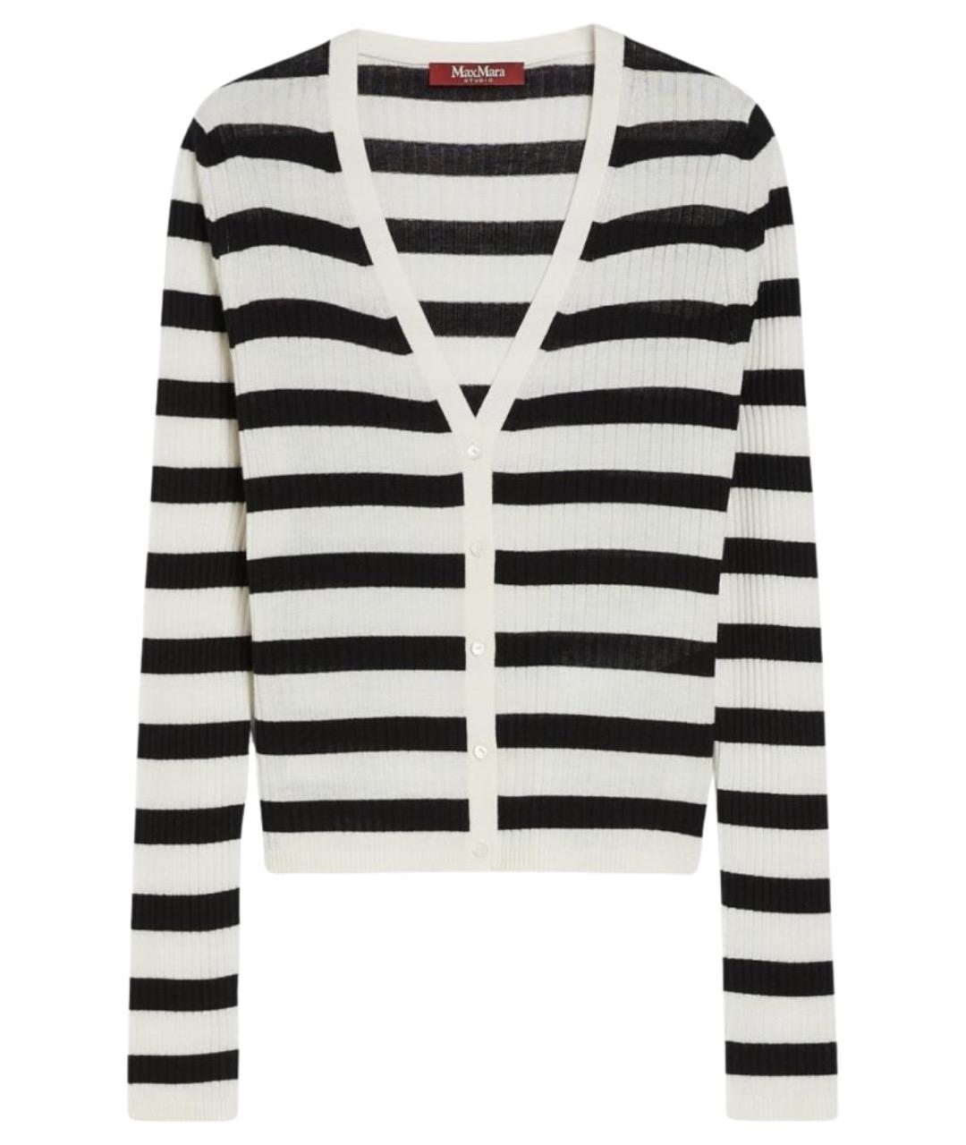 MAX MARA STUDIO Мульти шерстяной кардиган, фото 1