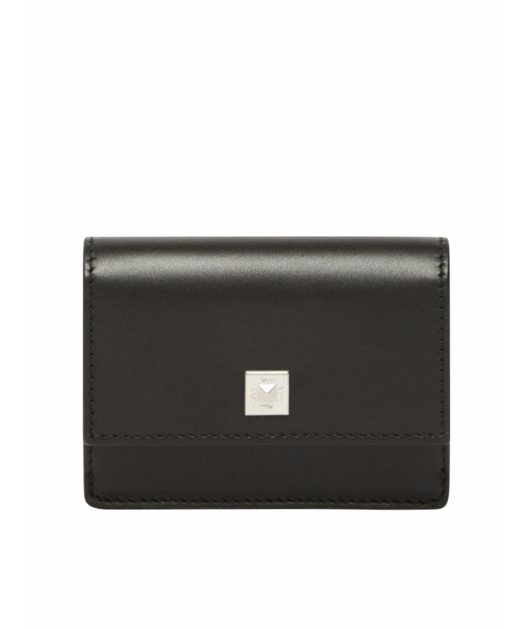 MAX MARA Черный кожаный кошелек, фото 1