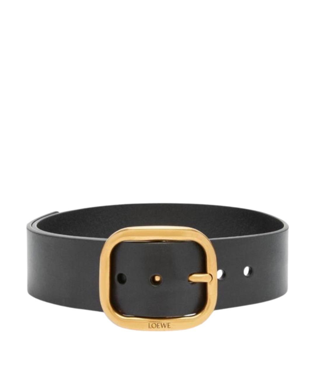 LOEWE Черный кожаный ремень, фото 1