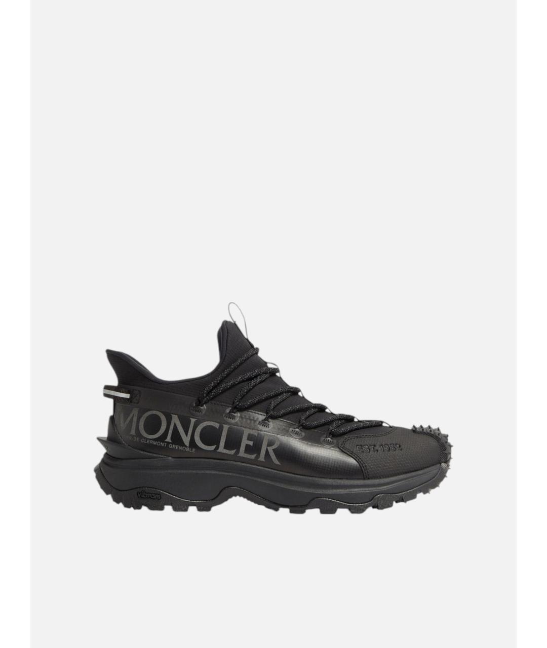 MONCLER Черные синтетические кроссовки, фото 5