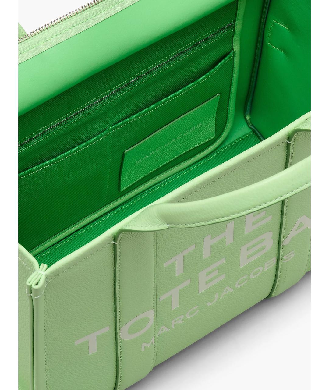 MARC JACOBS Зеленая кожаная сумка тоут, фото 6