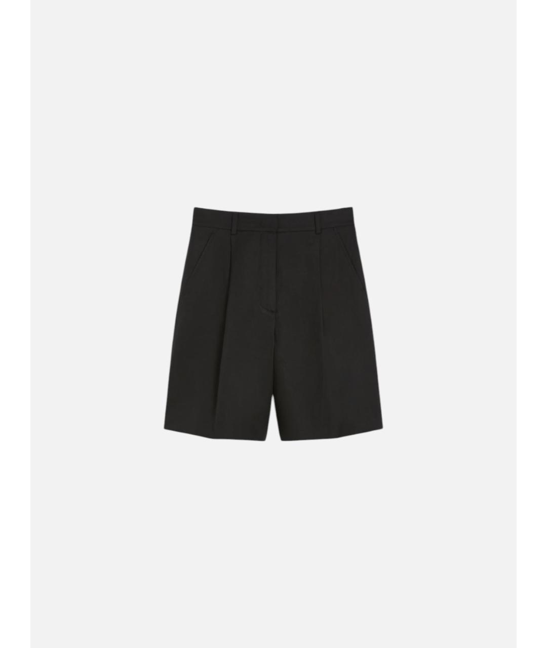 WEEKEND MAX MARA Черные хлопковые шорты, фото 5