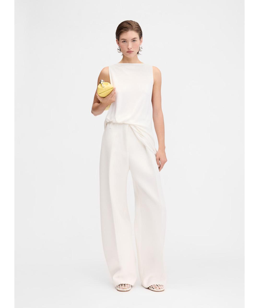 JACQUEMUS Белая вискозная блузы, фото 2