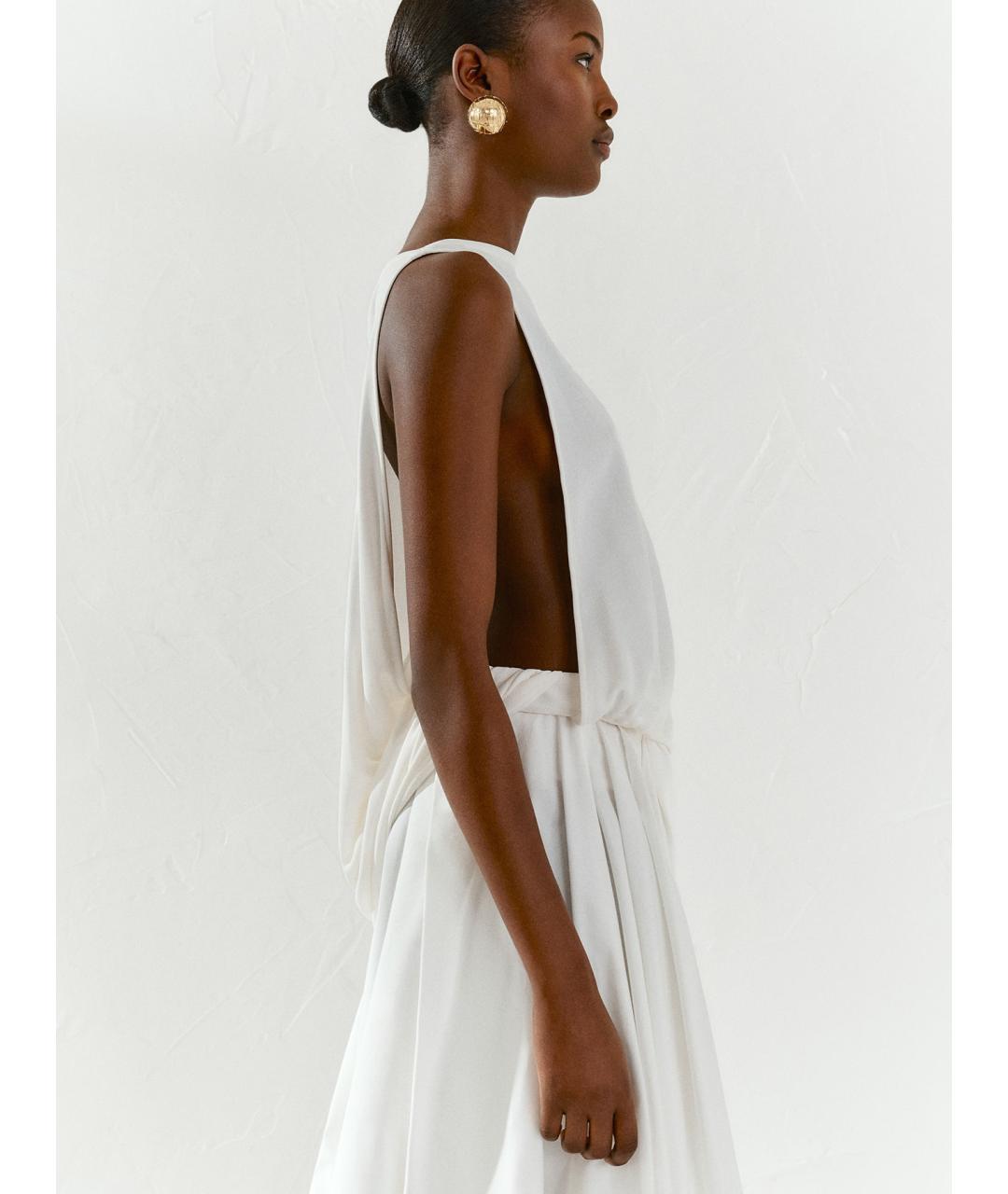 JACQUEMUS Белая вискозная блузы, фото 7