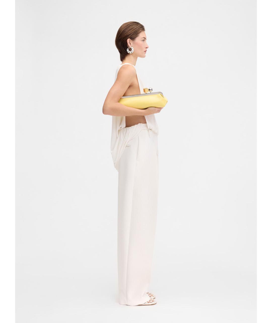 JACQUEMUS Белая вискозная блузы, фото 3