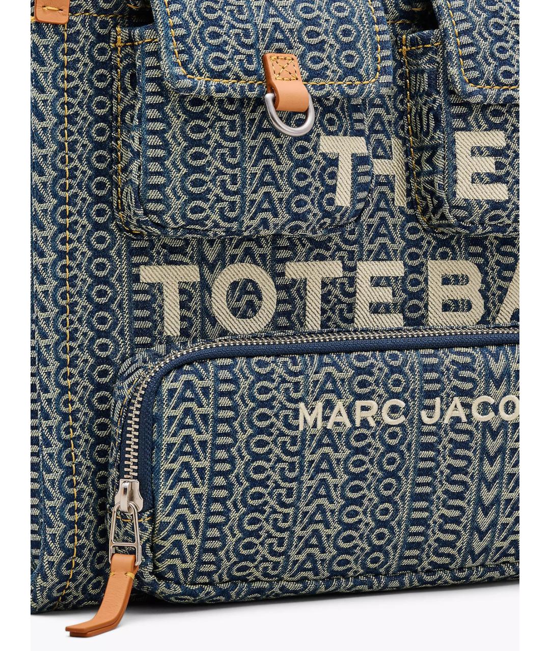 MARC JACOBS Синяя хлопковая сумка тоут, фото 3