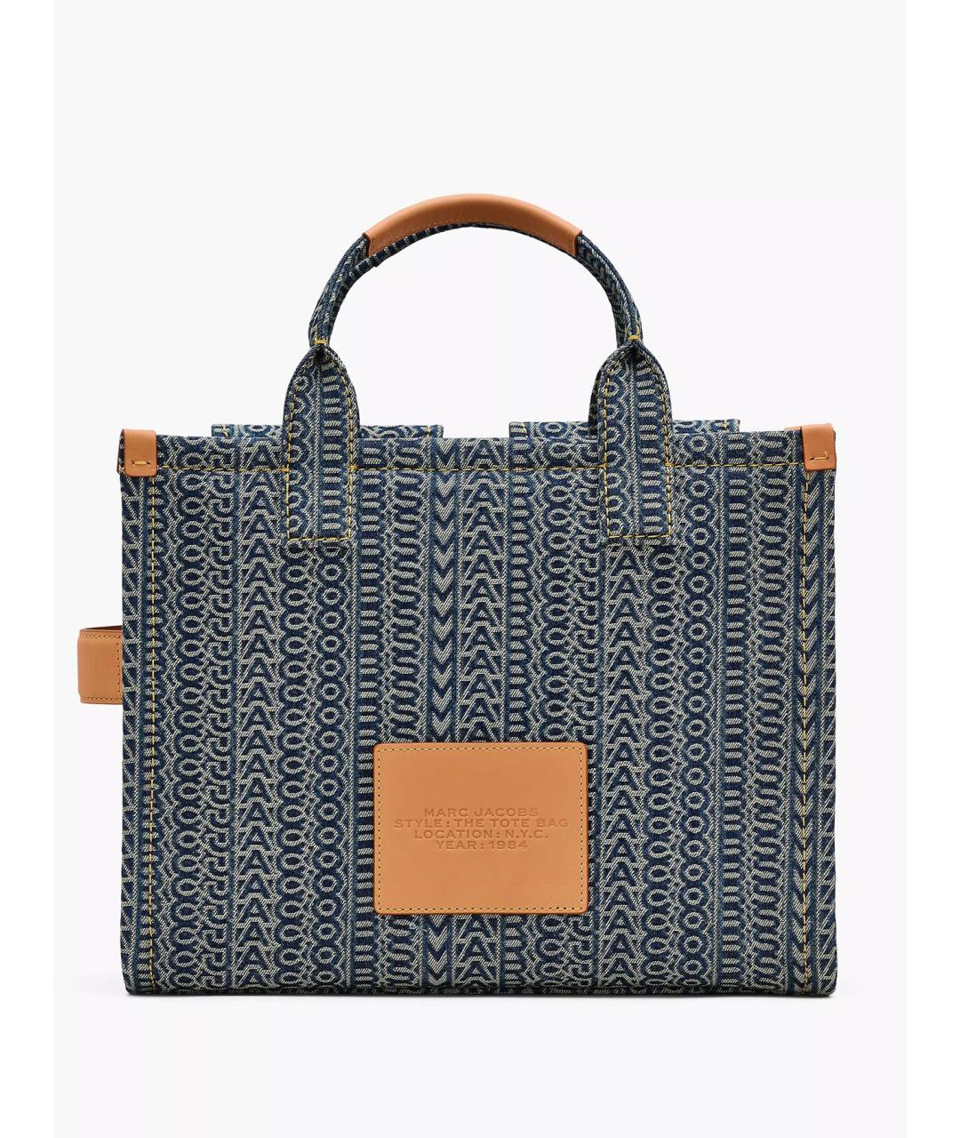 MARC JACOBS Синяя хлопковая сумка тоут, фото 2