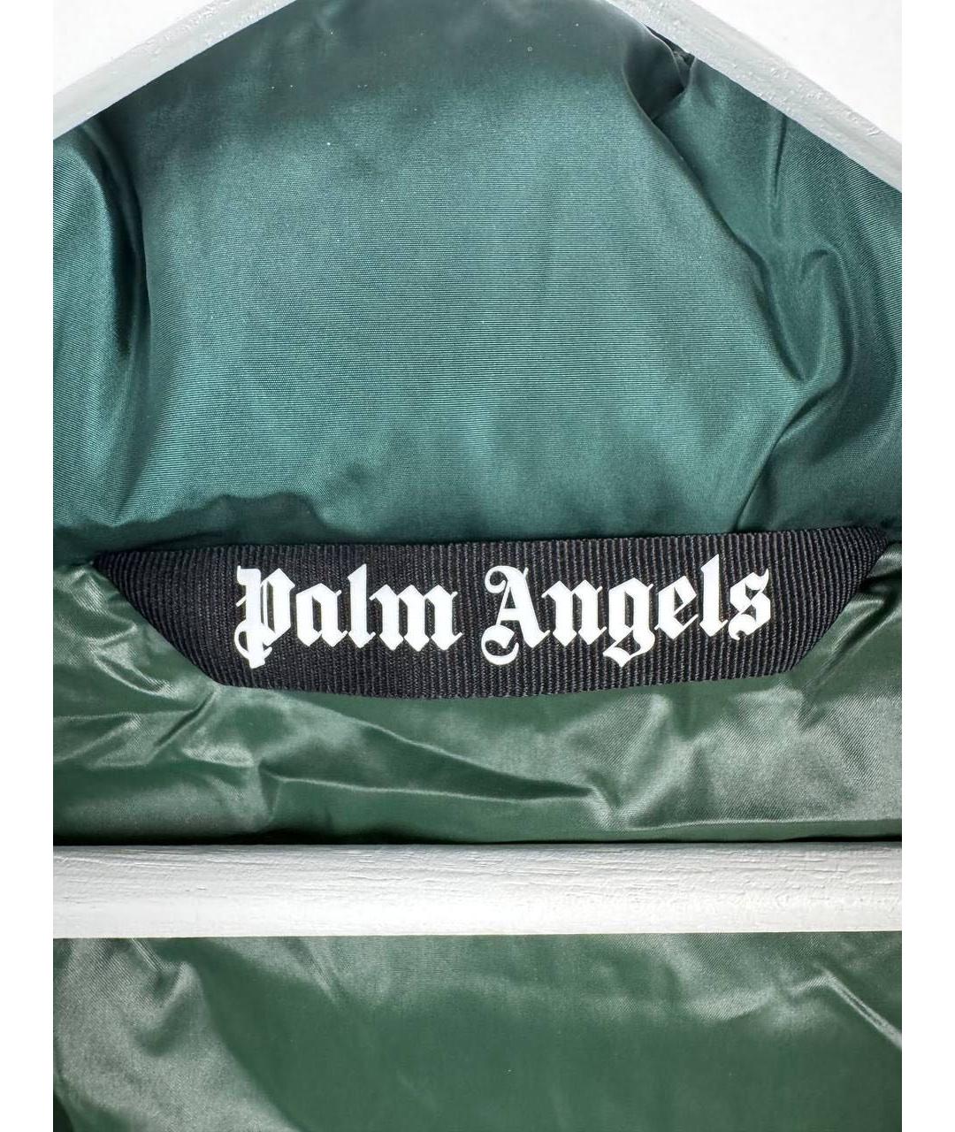 PALM ANGELS Зеленый пуховик, фото 5