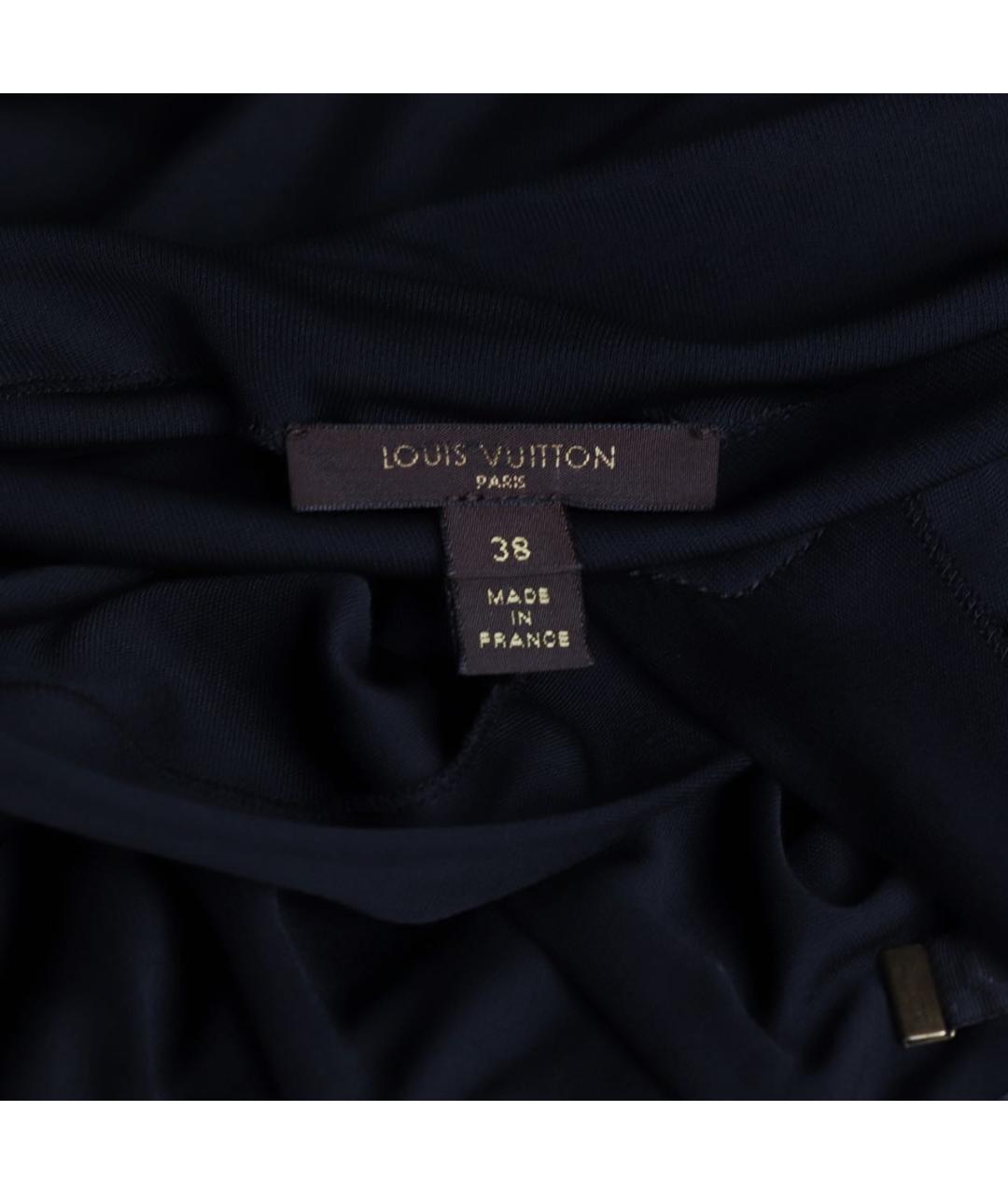LOUIS VUITTON Черное вискозное платье, фото 4