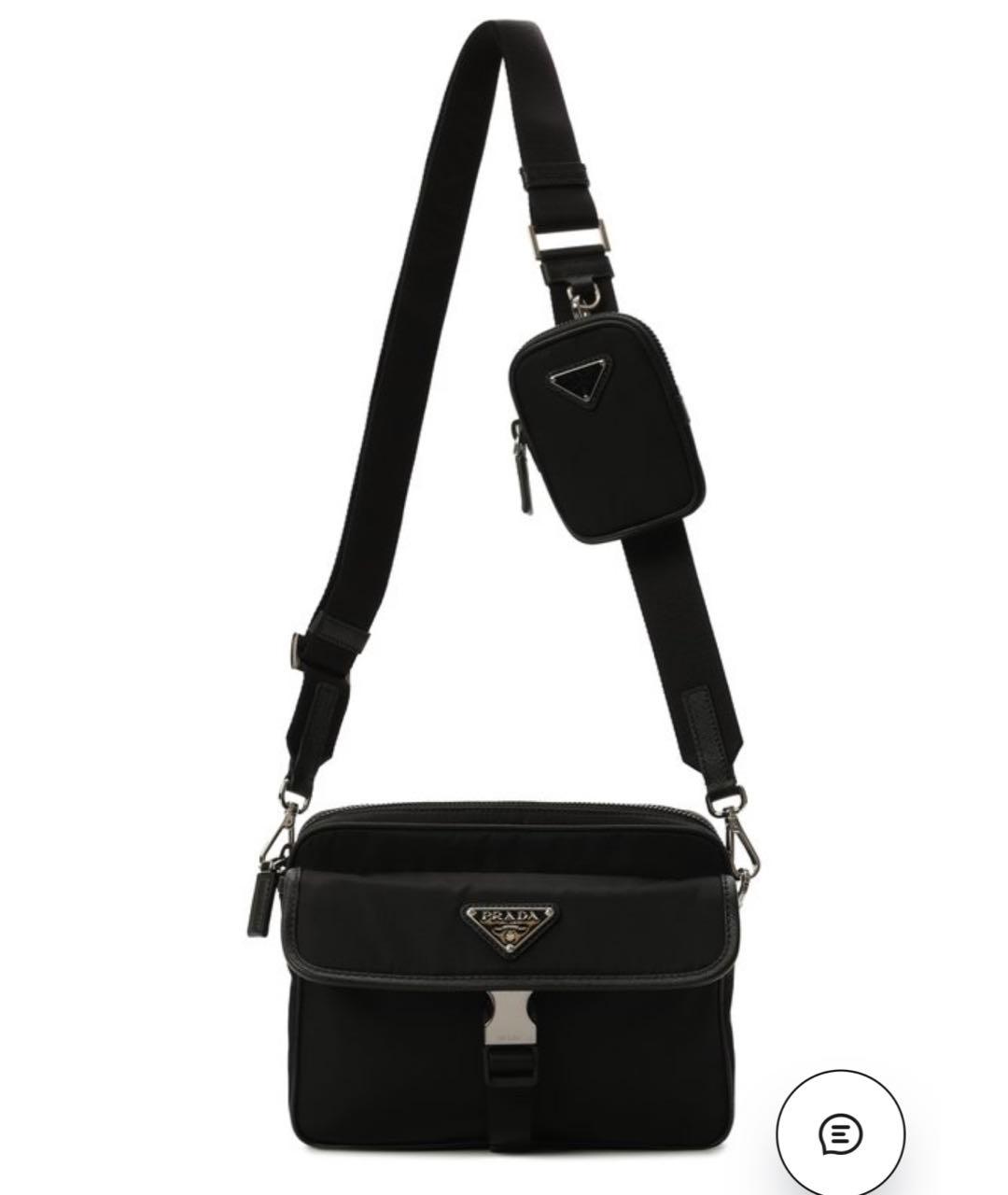 PRADA Черная сумка через плечо, фото 5