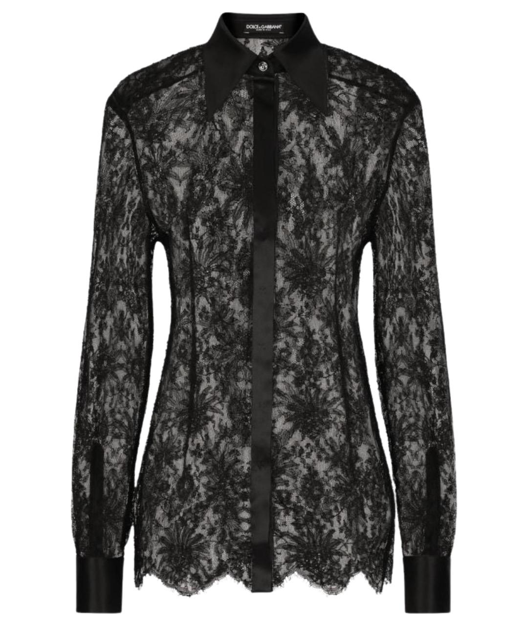 DOLCE&GABBANA Черная вискозная рубашка, фото 1