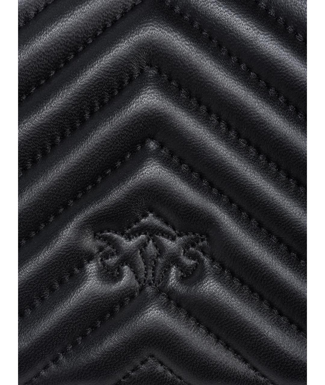 PINKO Черная кожаная сумка через плечо, фото 6