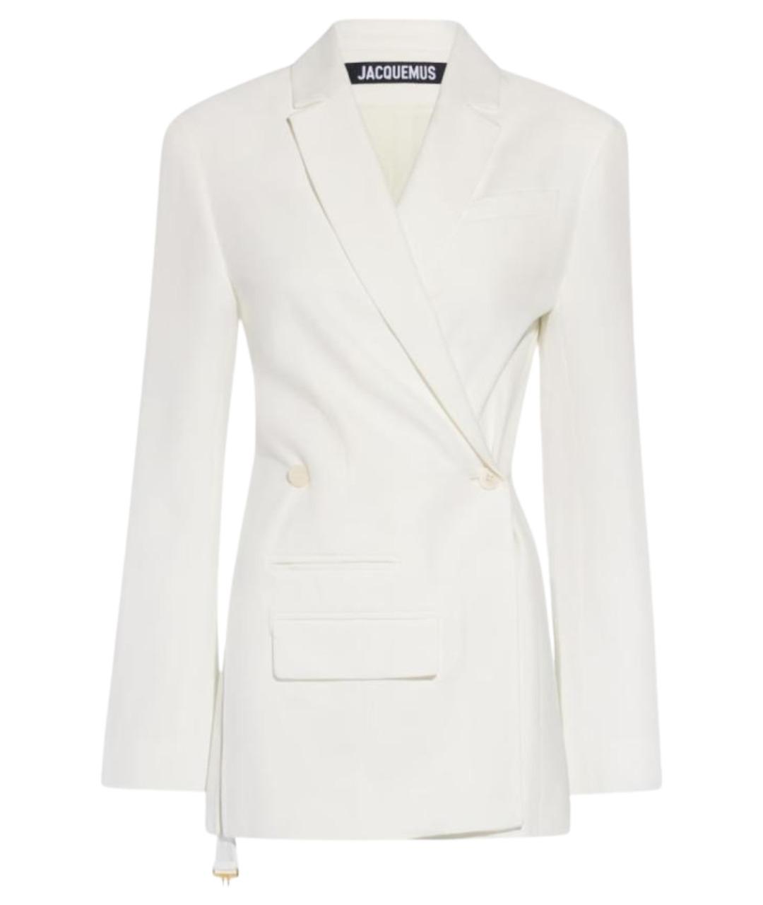 JACQUEMUS Белый вискозный жакет/пиджак, фото 1