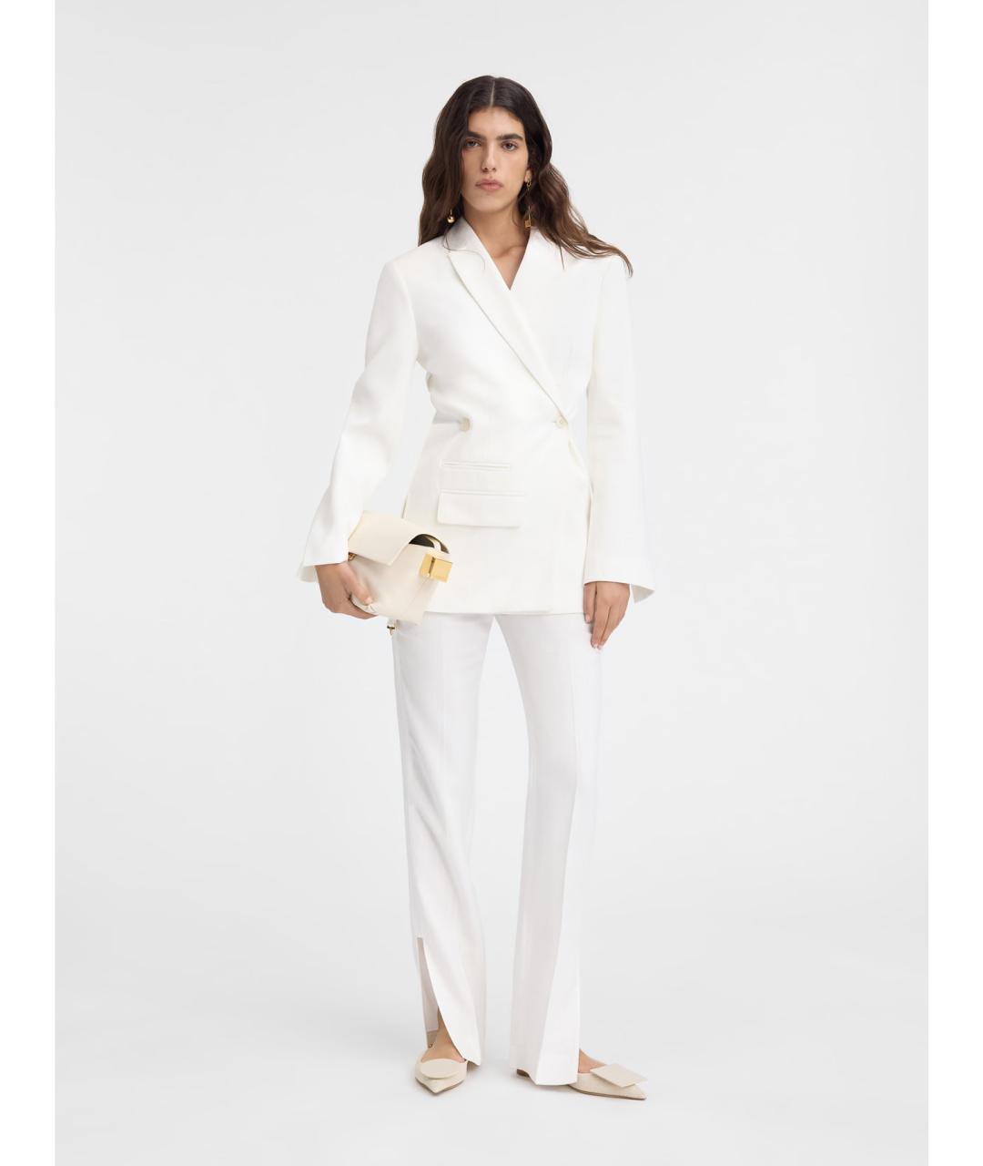 JACQUEMUS Белый вискозный жакет/пиджак, фото 2