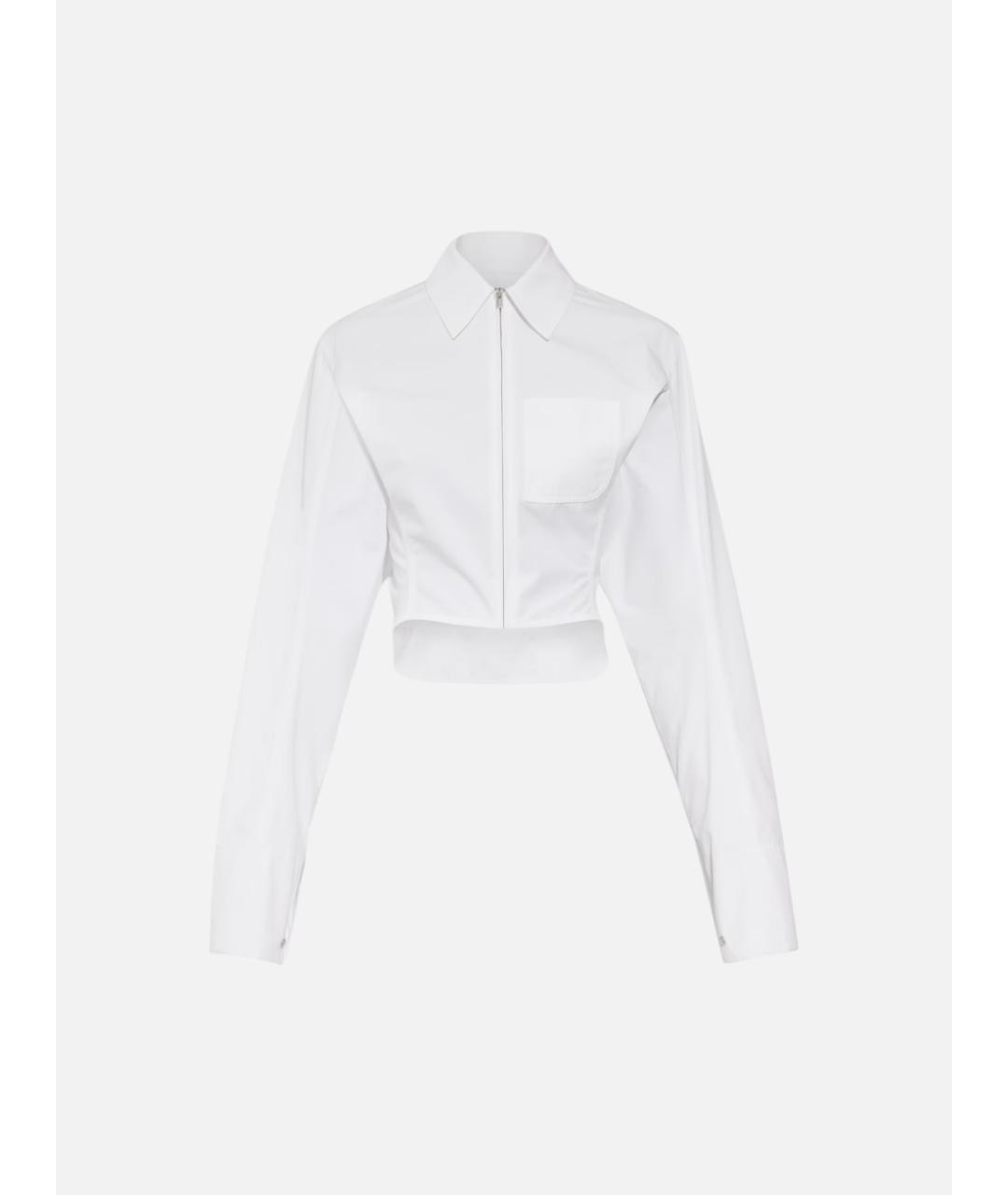 JACQUEMUS Белая хлопковая рубашка, фото 3