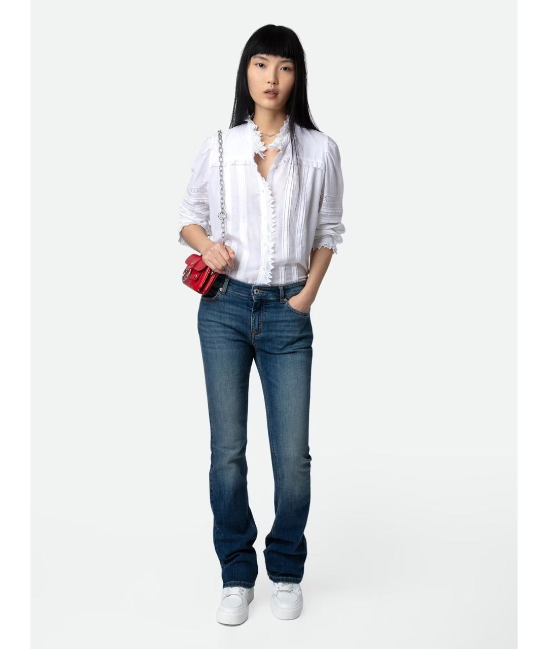 ZADIG & VOLTAIRE Белая хлопковая блузы, фото 2