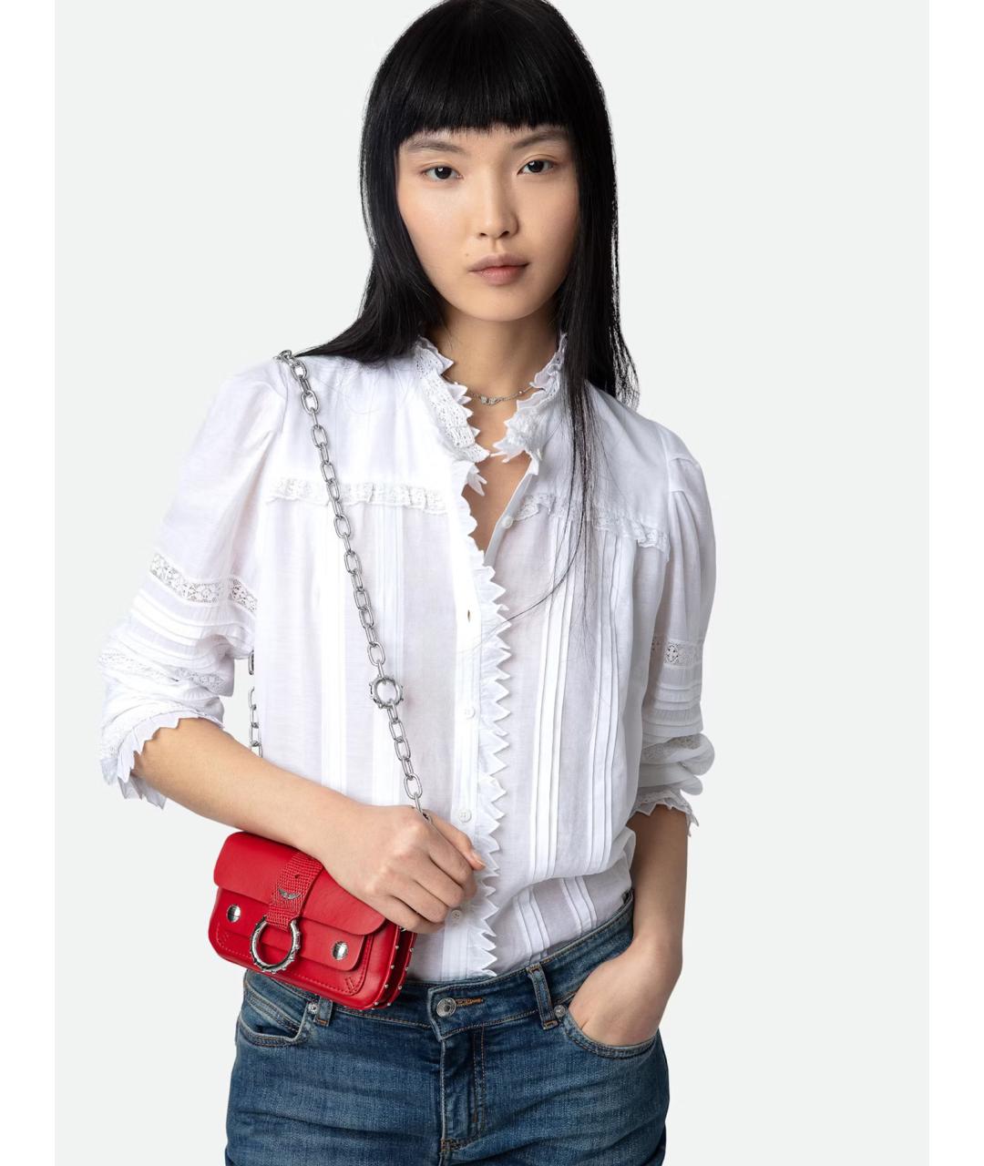 ZADIG & VOLTAIRE Белая хлопковая блузы, фото 6